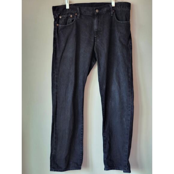 Ralph Lauren Black Denim Supply Straight Leg Jeans 90s Y2K Retro Sz 34/30 A0021 - Picture 1 of 6